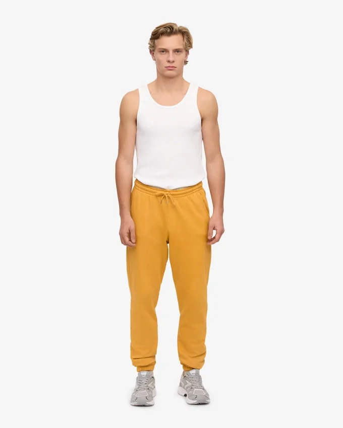 Pantalones de chándal orgánicos - Amarillo quemado