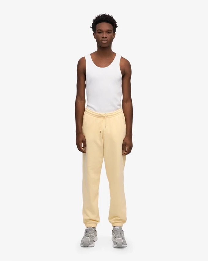 Pantalones de chándal orgánicos - Amarillo suave