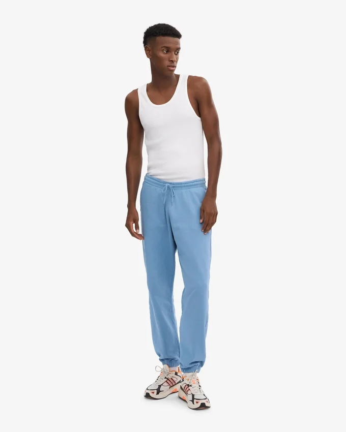 Pantalones de chándal orgánicos - Azul mar