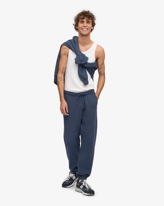 Pantalones de chándal orgánicos - Azul petróleo