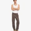 Pantalones de chándal orgánicos - Barro descolorido