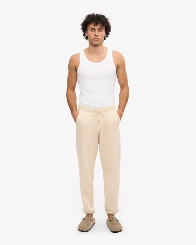 Pantalones de chándal orgánicos - Blanco marfil