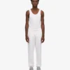 Pantalones de chándal orgánicos - Blanco óptico