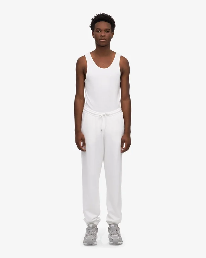 Pantalones de chándal orgánicos - Blanco óptico