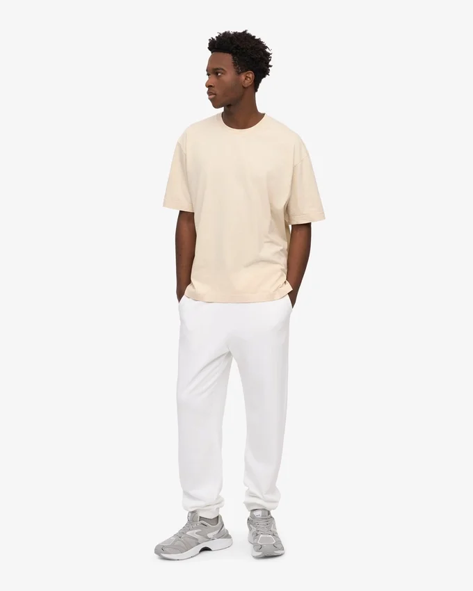 Pantalones de chándal orgánicos - Blanco óptico