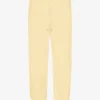 Pantalones de chándal orgánicos de corte holgado - Amarillo suave