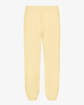 Pantalones de chándal orgánicos de corte holgado - Amarillo suave