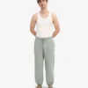 Pantalones de chándal orgánicos de corte holgado - Azul acero