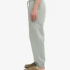 Pantalones de chándal orgánicos de corte holgado - Azul acero