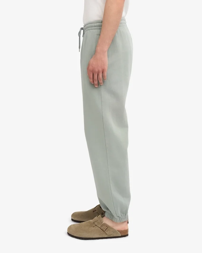 Pantalones de chándal orgánicos de corte holgado - Azul acero