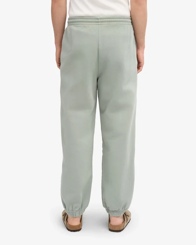 Pantalones de chándal orgánicos de corte holgado - Azul acero