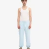 Pantalones de chándal orgánicos de corte holgado - Azul polar