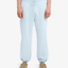Pantalones de chándal orgánicos de corte holgado - Azul polar