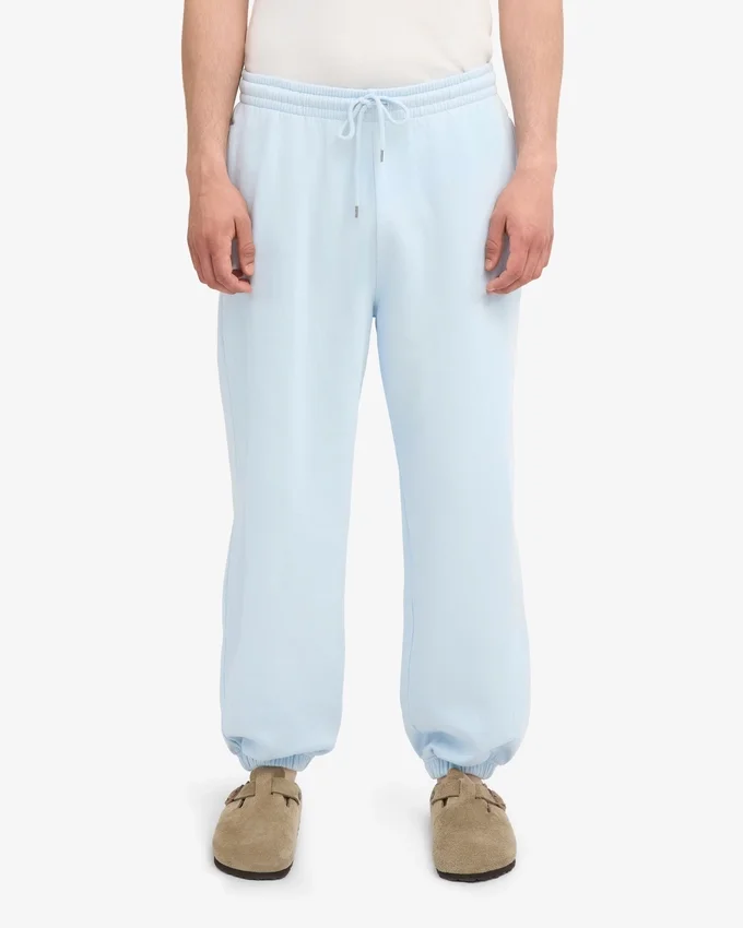 Pantalones de chándal orgánicos de corte holgado - Azul polar