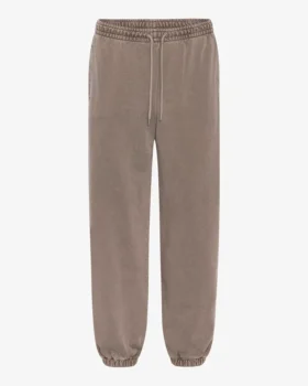 Pantalones de chándal orgánicos de corte holgado - Caqui descolorido