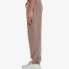 Pantalones de chándal orgánicos de corte holgado - Caqui descolorido