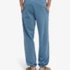 Pantalones de chándal orgánicos de corte holgado - Índigo descolorido