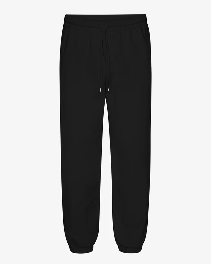 Pantalones de chándal orgánicos de corte holgado - Negro intenso