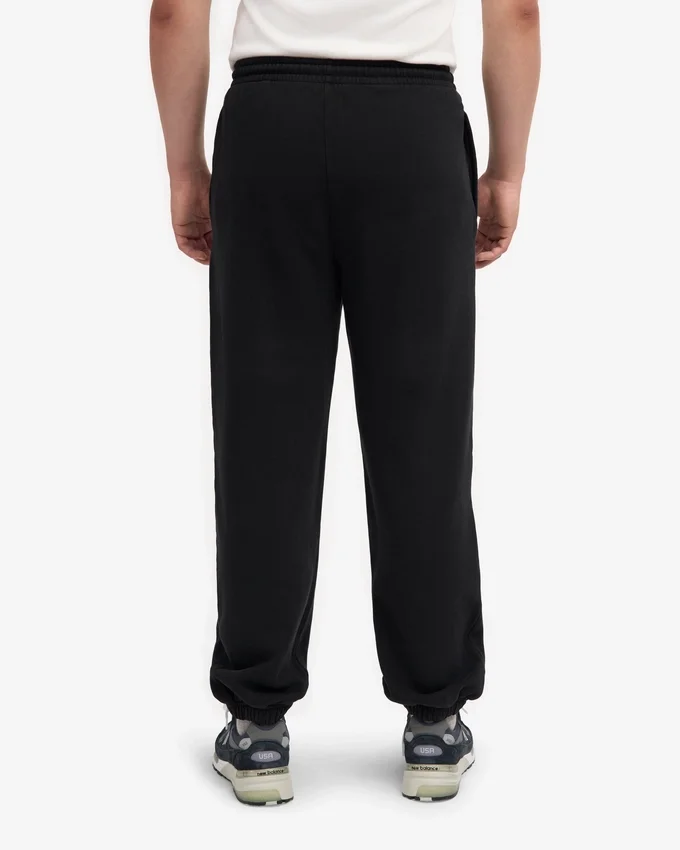 Pantalones de chándal orgánicos de corte holgado - Negro intenso
