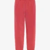 Pantalones de chándal orgánicos de corte holgado - Rojo descolorido