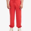 Pantalones de chándal orgánicos de corte holgado - Rojo mandarina