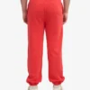 Pantalones de chándal orgánicos de corte holgado - Rojo mandarina