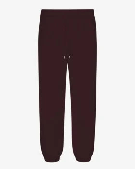 Pantalones de chándal orgánicos de corte holgado - Rojo sangre de buey