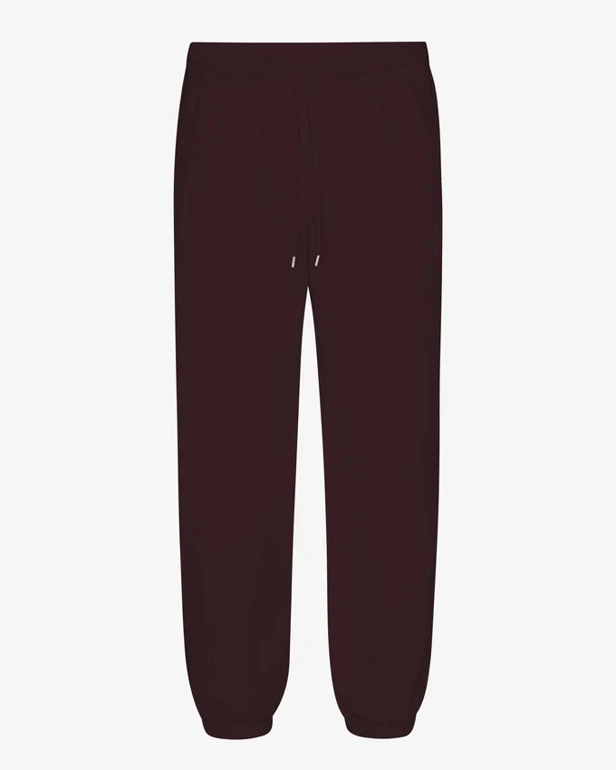 Pantalones de chándal orgánicos de corte holgado - Rojo sangre de buey