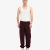 Pantalones de chándal orgánicos de corte holgado - Rojo sangre de buey