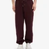 Pantalones de chándal orgánicos de corte holgado - Rojo sangre de buey