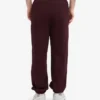 Pantalones de chándal orgánicos de corte holgado - Rojo sangre de buey