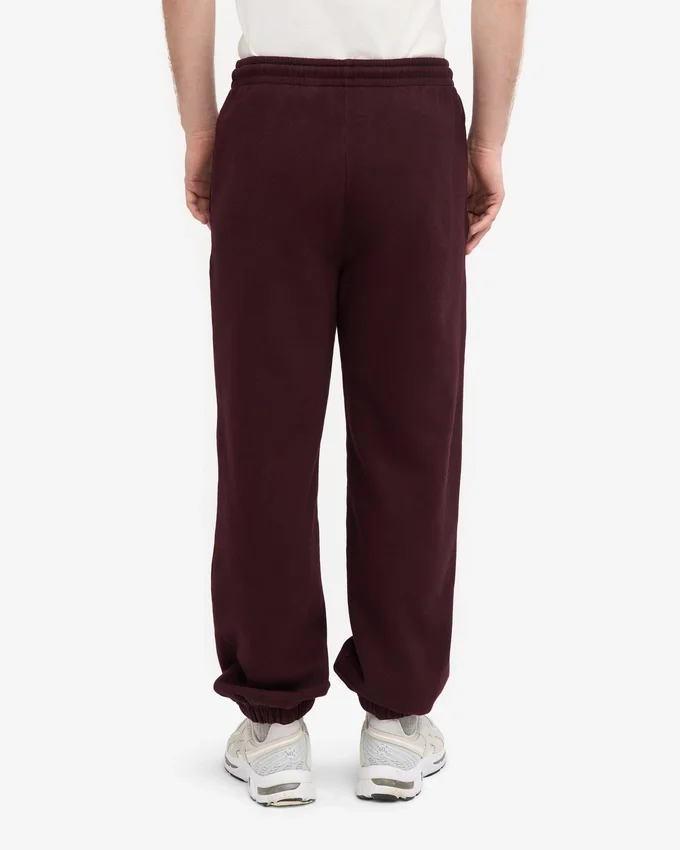 Pantalones de chándal orgánicos de corte holgado - Rojo sangre de buey