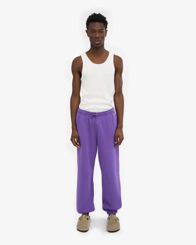 Pantalones de chándal orgánicos de corte holgado - Ultravioleta