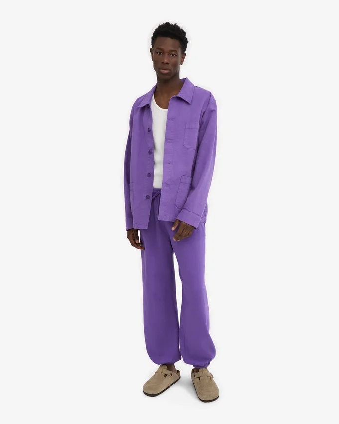 Pantalones de chándal orgánicos de corte holgado - Ultravioleta