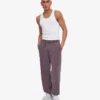 Pantalones de chándal orgánicos de corte holgado - Uva descolorida