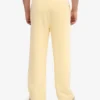 Pantalones de chándal orgánicos de corte recto - Amarillo suave