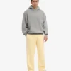 Pantalones de chándal orgánicos de corte recto - Amarillo suave