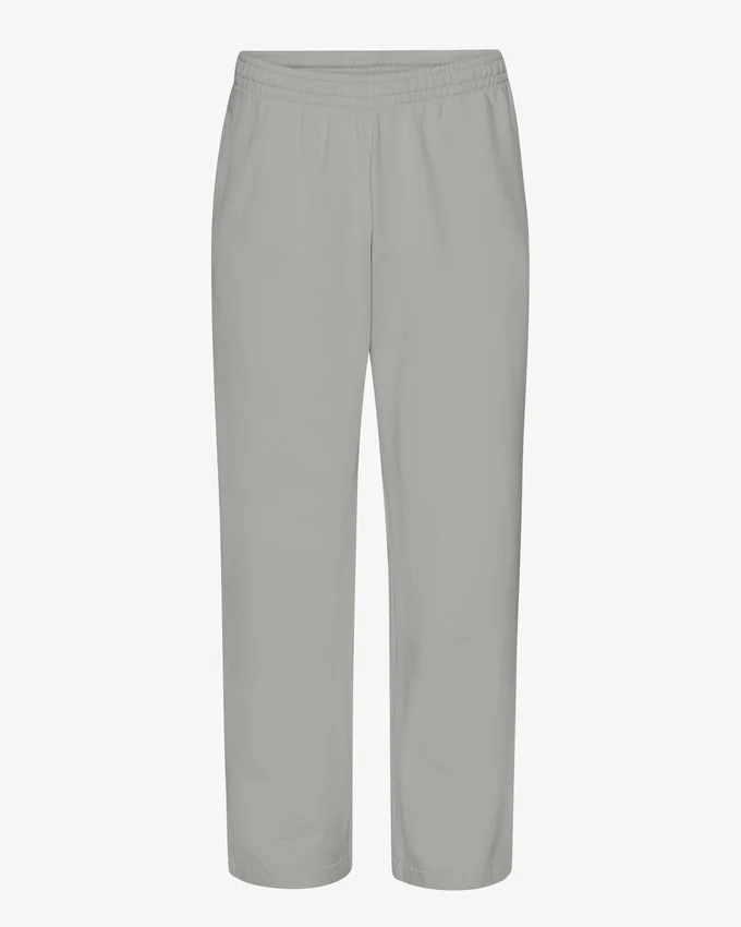 Pantalones de chándal orgánicos de corte recto - Azul acero