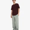 Pantalones de chándal orgánicos de corte recto - Azul acero
