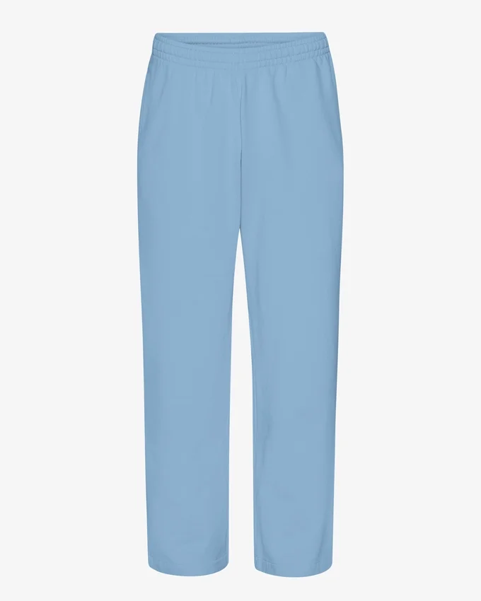 Pantalones de chándal orgánicos de corte recto - Azul costa