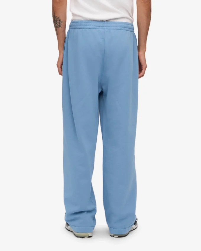 Pantalones de chándal orgánicos de corte recto - Azul costa