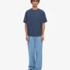 Pantalones de chándal orgánicos de corte recto - Azul costa