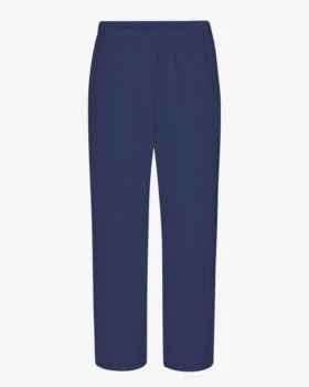 Pantalones de chándal orgánicos de corte recto - Azul marino