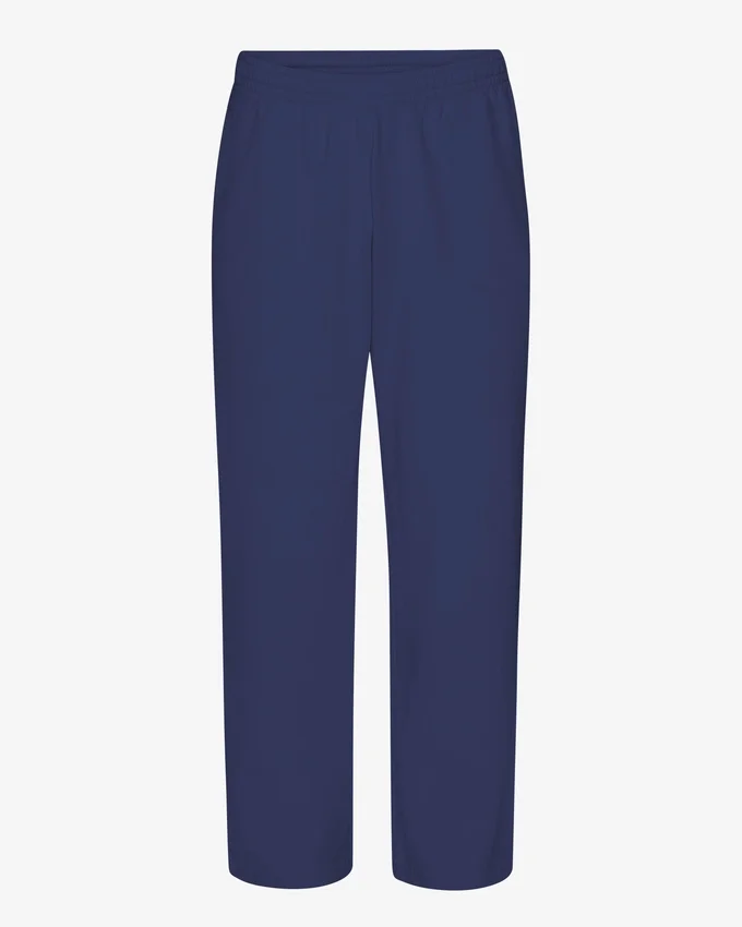 Pantalones de chándal orgánicos de corte recto - Azul marino