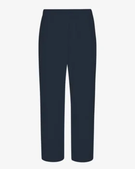 Pantalones de chándal orgánicos de corte recto - Azul marino