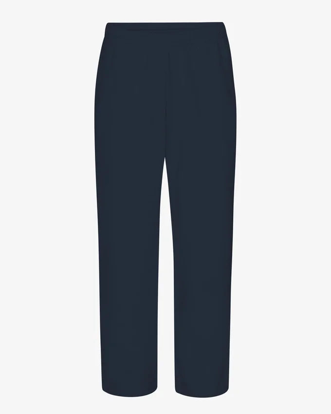 Pantalones de chándal orgánicos de corte recto - Azul marino