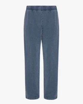 Pantalones de chándal orgánicos de corte recto - Azul Neptuno