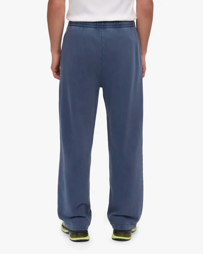 Pantalones de chándal orgánicos de corte recto - Azul Neptuno