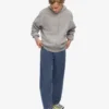 Pantalones de chándal orgánicos de corte recto - Azul Neptuno