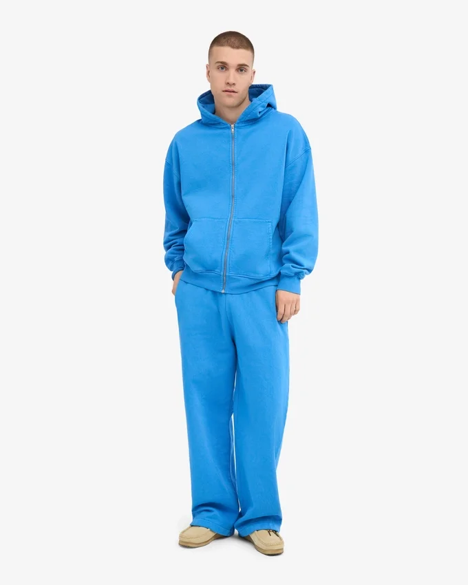 Pantalones de chándal orgánicos de corte recto - Azul Pacífico